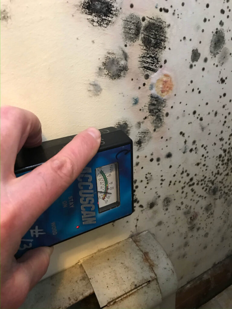 Mold Testing Being Conducted In A Bathroom, Ensuring A Safe And Healthy Environment.