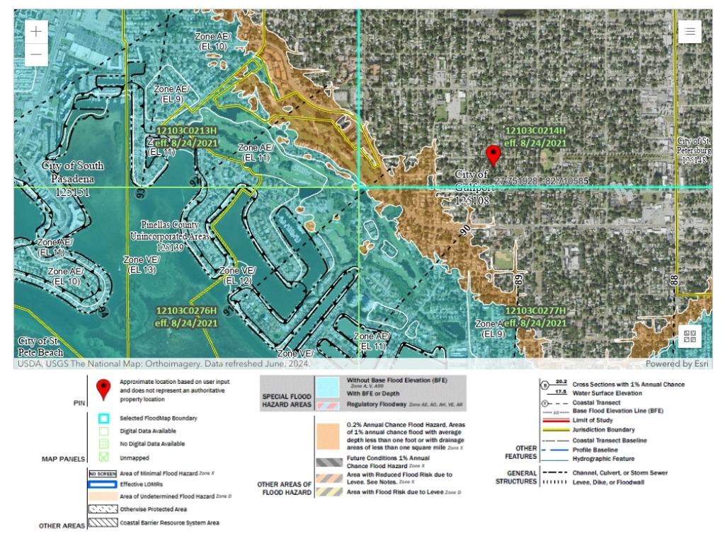 Flood Risks By The Numbers: Pinellas County Vulnerability Report 3 Flood Zones Fema Msc Tool