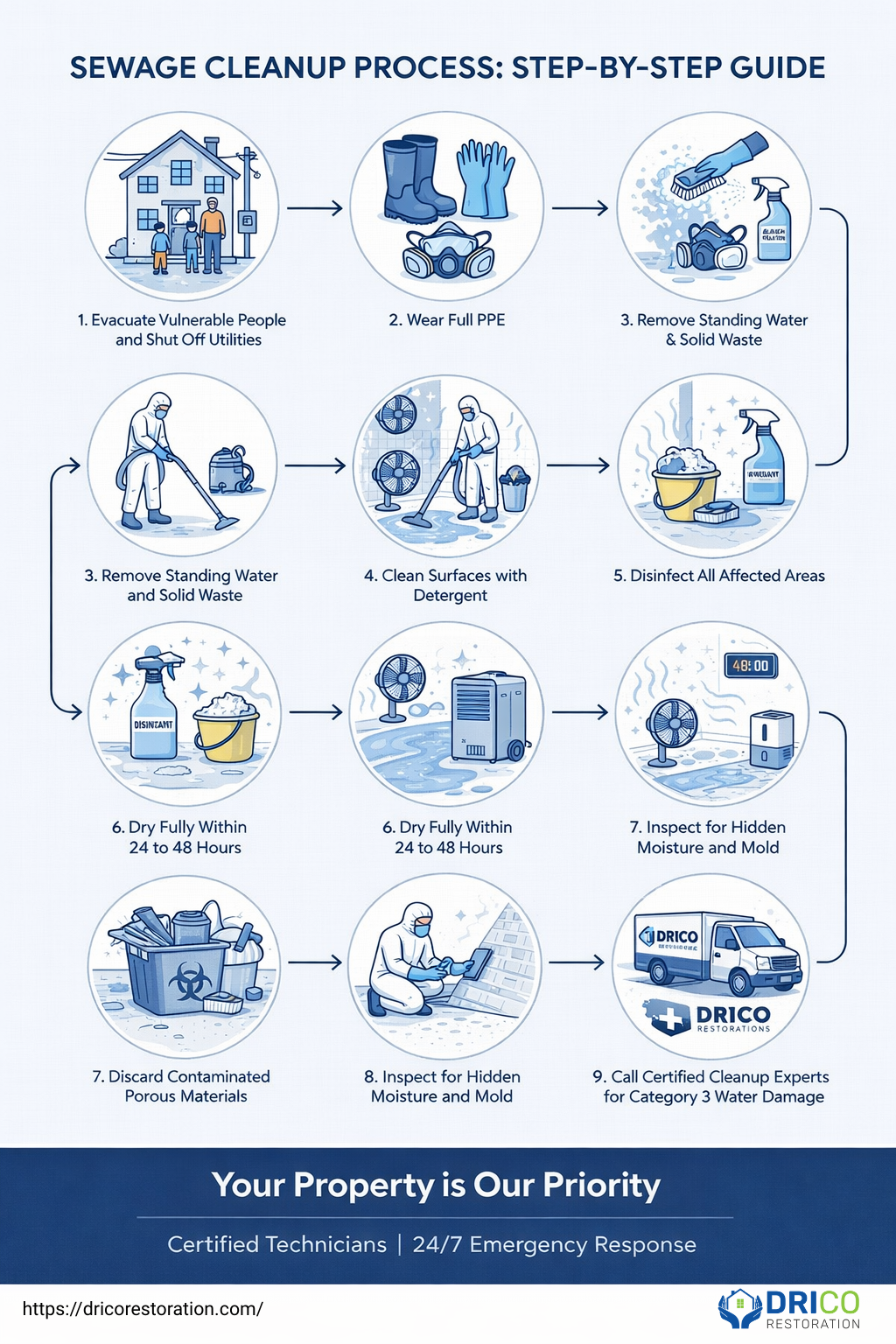 Poster Displaying Step-By-Step Instructions For Effective Home Cleaning Techniques And Tips.