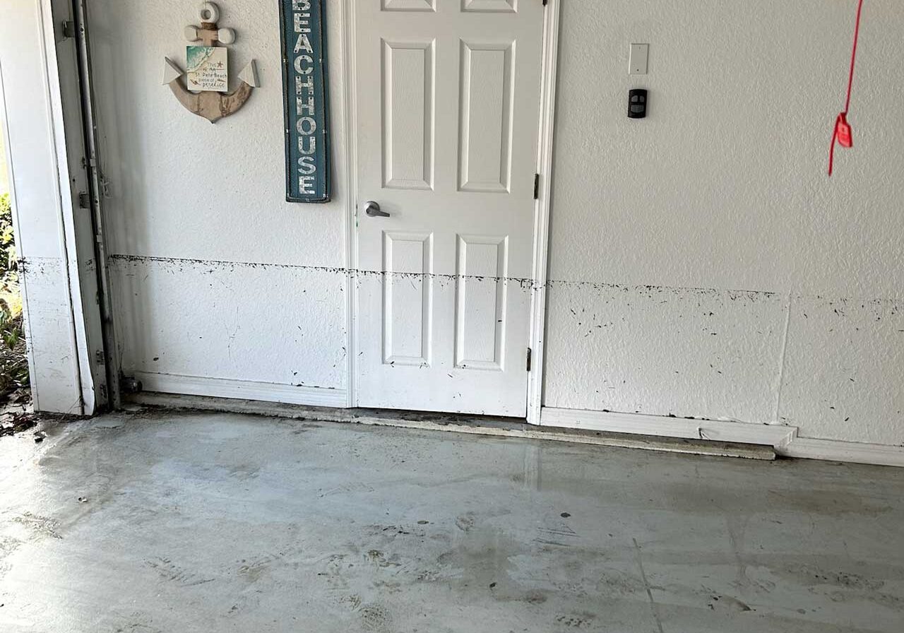 Flooded Car Garage